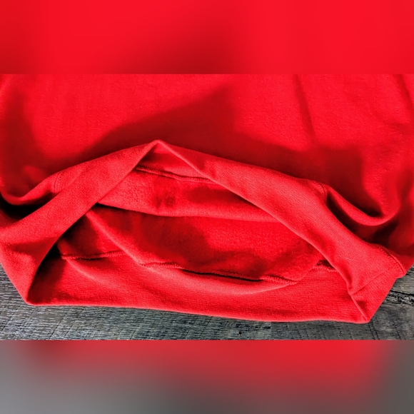 Vintage Property Of YMCA Emporia Single Stitch Red Pullover Sweatshirt USA Sz XL - Picture 3 of 8